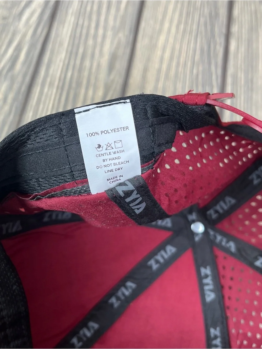 ZYIA Active Red Logo Hat